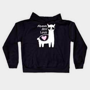 Alpaca LLama Love Kids Hoodie